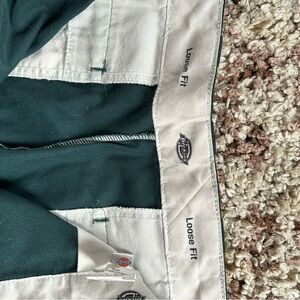 Dickies Forest Green Loose Fit Trousers